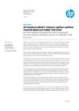 [PDF] Press release: HP Introduces World's Thinnest, Lightest and Most Powerful Quad-Core Mobile Thin Client