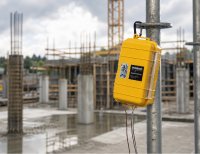  Celsicom TC603 im Baustelleneinsatz: Temperatur- und Festigkeitsentwicklung von Beton kontinuierlich überwachen und dokumentieren.