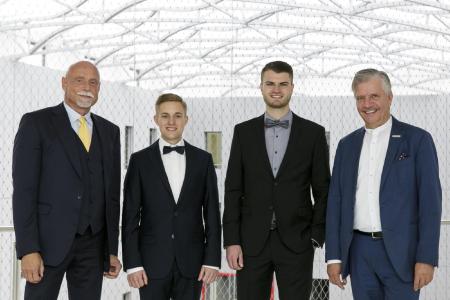 von links nach rechts: Albert K.O. Schunck, Johannes Stahler, Marc Bernhardt, Heinrich Kerstgens