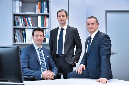 Scheugenpflug Managing Board: Christian Ostermeier, Jürgen Wilde, Sergej Erbes (from left)