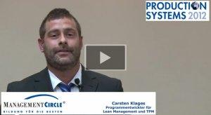 Carsten Klages, Programmentwickler für Lean-Management und TPM
