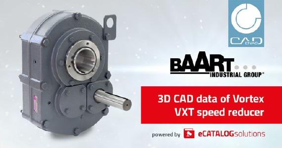 Baart Industrial Group lancia il configuratore di prodotto per i riduttori di velocità della serie Vortex VXT powered by CADENAS