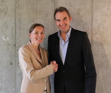 Petra Greiffenhagen, Vorstandsvorsitzende des VOI und Dr. Oliver Grün, Vorstandsvorsitzender des BITMi