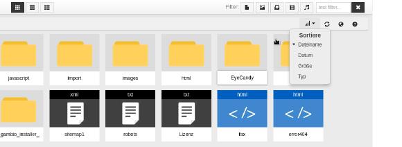Der neue Datei-Manager im Master Update 3.8