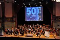 Mit beschwingten Melodien von Beethoven, Salieri, Mozart, Strauß und Bizet begleiteten die Heidelberger Sinfoniker die Jubiläumsveranstaltung