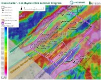 Abbildung 1 – Explorationsraster von Hook-Carter im Sommer 2026 über luftgestützte ZTEM-Leitfähigkeitsmessungen
