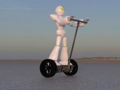 Render einer optimierten Scooter Geometrie