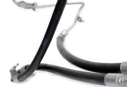 The generous volume increase capacity of the MUTEX textile-reinforced suspension hose works to absorb pressure peaks