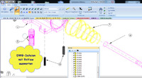RxView zeigt das Auswerten einer DWG Datei