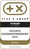 Die Plus X Award-Auszeichnung für die "Höchste Kundenzufriedenheit" ging in diesem Jahr auch an die brainLight GmbH