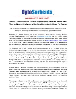 CytoSorbents World Users Meeting 10th anniversary.pdf