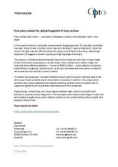 PRESS RELEASE | solino | EN.pdf