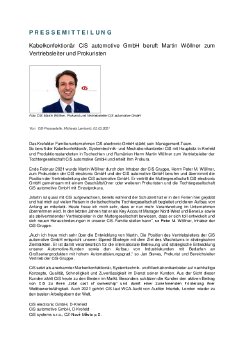 Kabelkonfektionär CiS automotive GmbH beruft Martin Wöllner zum Vertriebsleiter und Prokuristen_.pdf