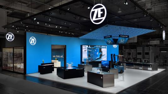 KECK - perfectly realized, the exhibition stand for ZF at the HMI 2018.