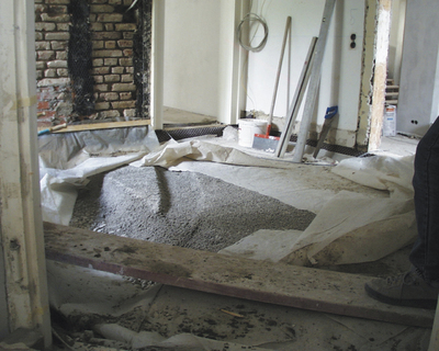 Einbausituation in der thüringischen Festung. Foto: Dennert Poraver GmbH