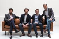 Von Links nach Rechts: Vincent Luciani (Guppen COO & Frankreich CEO), Guillaume de Roquemaurel (Gruppen CEO), Philippe Rolet (Gruppen CTO) and François de la Villardière (Chairman of the Board of Directors)