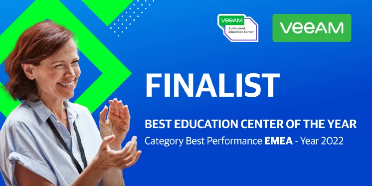 qSkills für Best Training Center EMEA 2022 - Kategorie Best Performance von Veeam nominiert