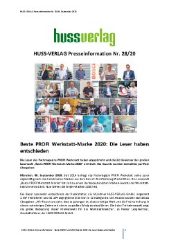 Presseinformation_28_HUSS_VERLAG_Beste PROFI Werkstatt-Marke 2020_Die Leser haben entschieden.pdf
