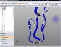 Harness Expert: 3D-Kabelbaumdarstellung mit Schutzrohr, Drähten und Steckern