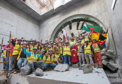 Completion of tunneling at Green Line (C) Doha Metro.JPG