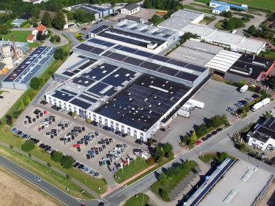 Wortmann AG Luftaufnahme Hauptgebäude