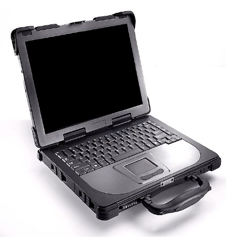 Full-ruggedized industrial Notebook with Intel Core Duo Processor ...