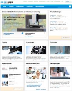NanoFocus Website