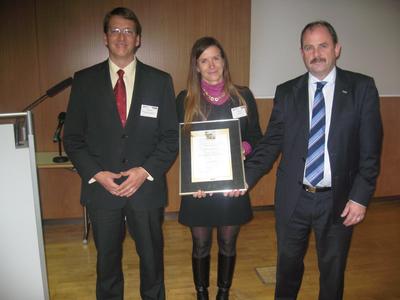 Bild (v.l.n.r.): Markus Becker (Boehringer Ingelheim), Heidi Kupke (Silverstroke AG) , Klaus Horn (Sato Labelling Solutions Europe)