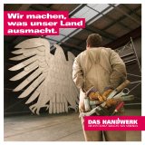 Mit aufmerksamkeitsstarken Motiven wirbt das Handwerk für den Tag des Handwerks. Foto: handwerk.de