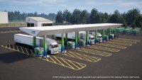 Betankungsanlage von HTWO Energy Savannah. Die Abbildungen der Station von HTWO Energy Savannah sind repräsentativ für die geplante Anlage in Pooler, GA Betankungsanlage von HTWO Energy Savannah. Die Abbildungen der Station von HTWO Energy Savannah sind repräsentativ für die geplante Anlage in Pooler, GA