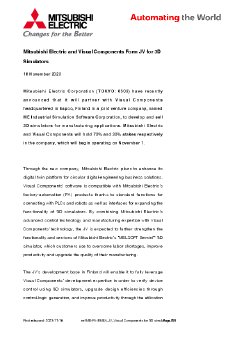 CCEE_MITSUBISHI-ELECTRIC-EUROPE-EMEA-MITSUBISHI-ELECTRIC-AND-VISUAL-COMPONENTS-FORM-JV-FOR-3D-SI.pdf