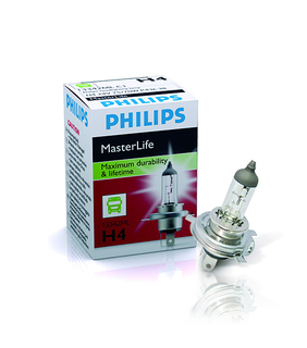 Die Philips MasterLife Lampen sind in den Typen H1, H3, H4, H7 und H11 im Fachhandel erhältlich.