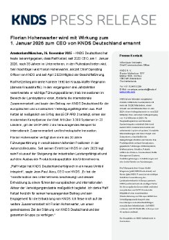 20251126 Pressemitteilung KNDS  Florian Hohenwarter wird mit Wirkung zum 1 Januar 2026 zum CEO v.pdf