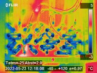 Scanning of the temperature variation in a DX air cooler’s refrigerant distributor