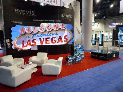 Front View: eyevis Stand at infoComm 2012