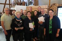 Gerd Holler, Alexander Bleicher, Violetta Thierer, Volker Bidenbach, Jörg Andreas Oestreich, Jasmina Vasiljevic, Hans-Peter Humm, IHK-Hauptgeschäftsführerin Elke Döring, Ulrich Drescher, Klaus Hägele und IHK-Präsidentin Kirsten Hirschmann  (von links)