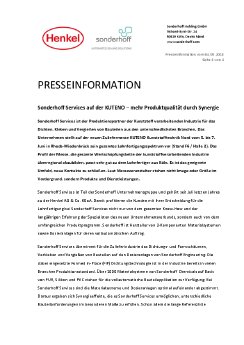 Presseinformation_Sonderhoff Services auf der KUTENO 2018.pdf