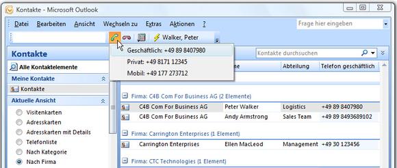 XPhone Unified Communications integriert sich nahtlos in Lotus Notes und Microsoft Outlook.