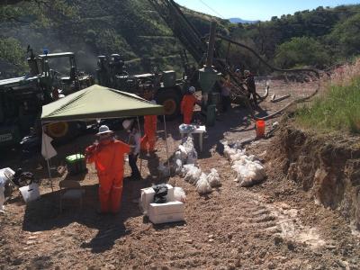 Bohrung auf Cerro Caliche / Foto: Sonoro Metals
