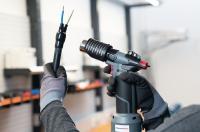 The gas-powered CHG900 cordless heat gun is designed for heat processing wherever electric power is not readily available