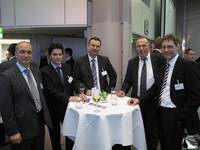 Verträge unterzeichnet: v.l.n.r. Thorsten Wilcke, Andree Stachowski, Uwe Kammann, Detlef Mehlmann (alle All for One) Siegfried Döring (Immologis)