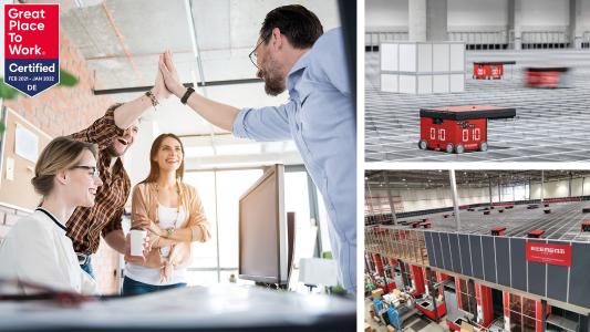 Collage: Element Logic zertifiziert als "Great Place to Work"