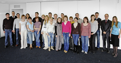 Besuch aus Moskau: Prof. Alexander Doderer leitete das in den Tagungsräumen des Hegau-Towers im 17. Stock stattfindende Marketing-Seminar.,Foto: GRUPPE DREI®