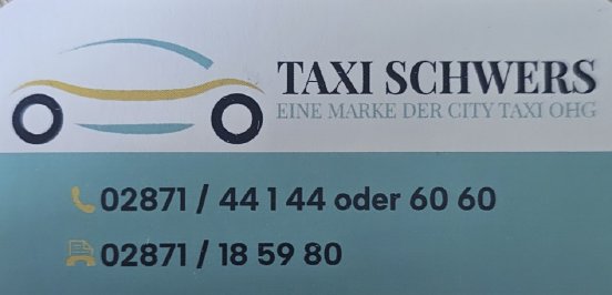 Taxi Schwers - eine Marke der City Taxi l Homepage l 2025jun02.jpg
