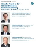 IVFP DKM Kongress Altersvorsorge: Aktuelle Trends in der Fondsgebundenen Rentenversicherung