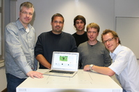 (v.l.) Dr. Jörg Wurzer, Prof. Dr. Bela Mutschler, Bernd Michelberger, Marco Kollöffel und Markus Hipp (v.l.) Dr. Jörg Wurzer, Prof. Dr. Bela Mutschler, Bernd Michelberger, Marco Kollöffel und Markus Hipp