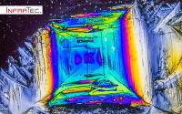 Polarisation microscopic image of crystallised Rochelle salt