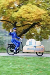 Lastenfahrrad im Einsatz / Foto: Christian Behrens, Region Hannover