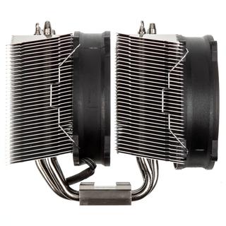 Der flache Dual-Tower-Kühler Atlas von Alpenföhn mit asymmetrischem Design für ITX-Systeme