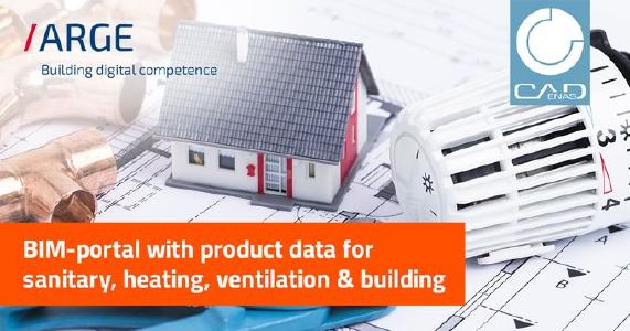 BIM for HVAC: New BIM download portal of ARGE Neue Medien powered by CADENAS